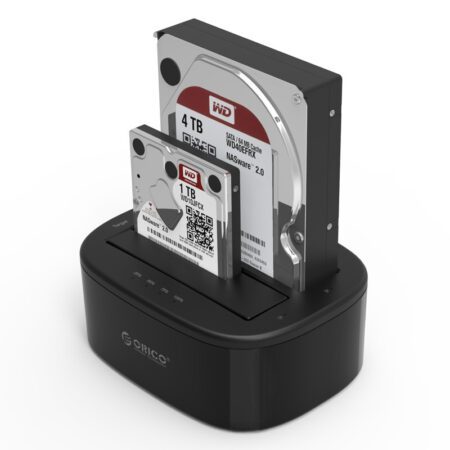 Orico (6228us3-C) 2.5-3.5 Inch Usb3.0 1 To 1 Clone Dual-Bay Hdd And Ssd Hard Drive Dock