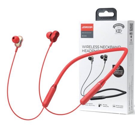 JOYROOM JR-DY01 WIRELESS MAGNETIC NECKBAND HEADPHONE RED-Gadgetshop