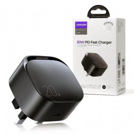 Joyroom L-P210 20w Pd Fast Charger Black Uk Pin-Gadgetshop-pakistan