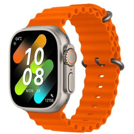 Hk8 Pro Max 2.12 Inch Amoled Screen Smart Watch Ultra 49mm Men Series 8 Nfc Wireless Charging Sports Watch (Orange) Gadgetshop.pk