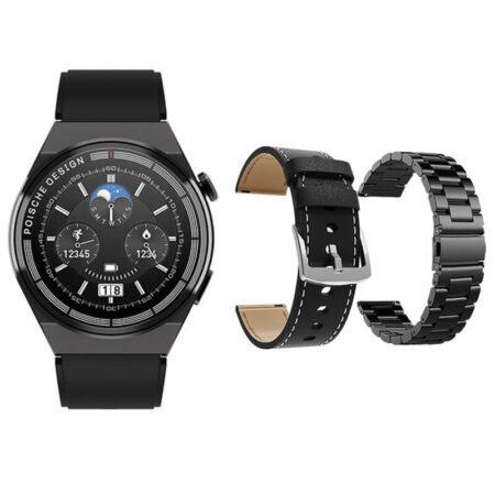 New Porsche Design Gt3 Max Round Smart Watch Men 1.45 High Definition Color Screen Nfc Smart Watch-Gadgetshop.pk