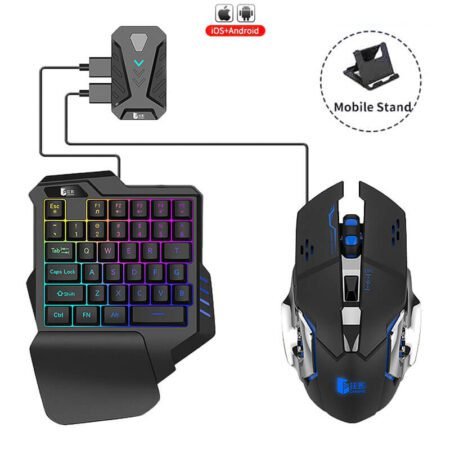 GAMING WIRELESS BLUETOOTH 5 IN 1 COMBO KEYBOARD AND MOUSE GADGETSHOP.PK