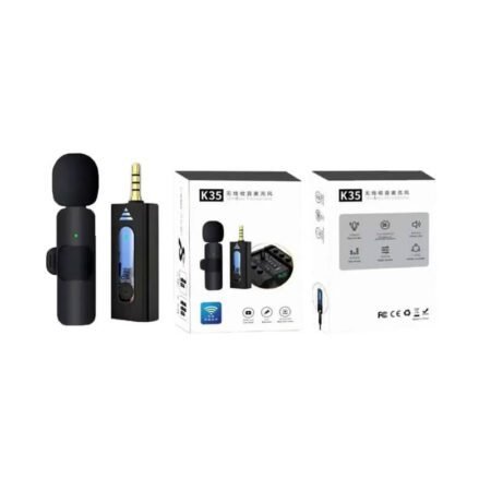 K35 High Quality Collar Wireless Single Microphone Gadgetshop.pk