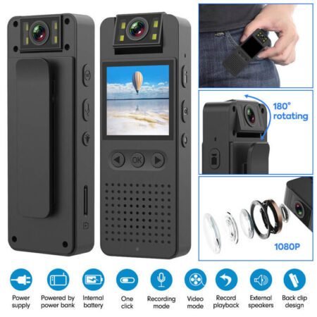 L12 Mini Body Camera Wifi Video Recorder 1080p Wearable Night Vision Gadgetshop.pk