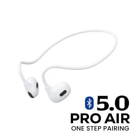 PRO AIR NECK HANGING WIRELESS EARPHONE WHITE GADGETSHOP.PK