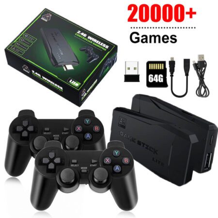M8 Game 4k With Takken 3 Game (64gb Tf Card) for 20000+ Games and Two Game Controllers Rk3228 Ram 256mb, Rom 128mb