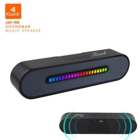 KISONLI WIRELESS BLUETOOTH LONGBAR SPEAKER LED-916-Gadgetshop